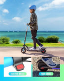 Gyroor H40 Kids Electric Scooter 180W 10MPH LED Lights Ages 6 12 Blue - Like New