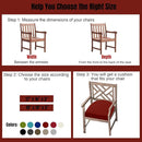 IDEE-HOME OUTDOOR CHAIR CUSHION THICK RED 19x19x3 Inch - Brand New