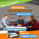 SPORT SQUAD 40 INCH TABLE TOP AIR HOCKEY TABLE FOR KIDS AND ADULTS - BLUE/BLACK - Like New