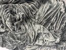 HCORA SHAGGY COMFORTER SET 3 PLUSH WARM FLEECE BEDDING SET - GRAY - Like New