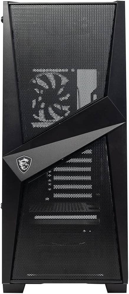 MSI MAG series FORGE 100M LITE Mid-Tower PC gaming case tempered glass - BLACK Like New