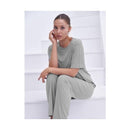 TALMONT SILKY‑SOFT 2‑PIECE LOUNGE SET SUPER COMFY SIZE: WOMEN 2XL - GRAY - Brand New