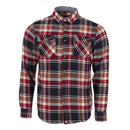 CANADA WEATHER GEAR MEN'S FLANNEL SHIRT - SIZE: MEN L - NAVY CARAMEL - Brand New