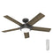 HUNTER BYHALIA 52 IN. CEILING FAN LIGHT REMOTE CC51418-A NOBLE BRONZE - BRONZE - Like New