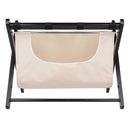 WINSOME DORA LUGGAGE RACK WITH FABRIC BASKET, ESPRESSO 92535 - ESPRESSO - Like New