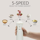 WILLOW Eco Series 5 Speed Immersion Blender Handheld, Powerful yet Quiet 500W - Like New