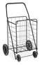 WHITMOR EXTRA LARGE UTILITY FOLDABLE SHOPPING CART WHEELS 100 LB - BLACK - Like New