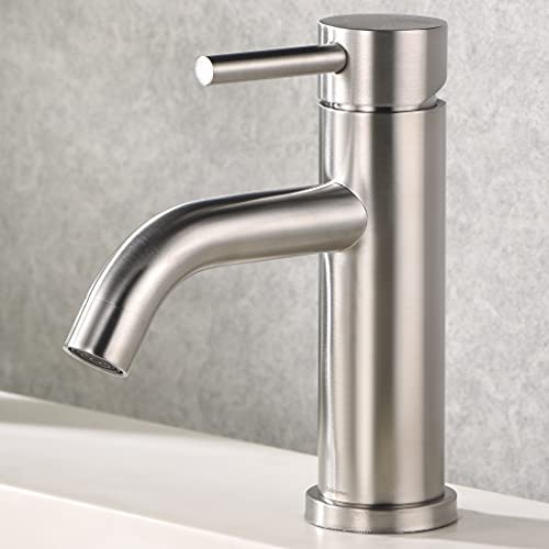 RAINVOVO BATHROOM FAUCET BRUSHED NICKEL , STAINLESS STEEL - RN-AU041001 - Like New