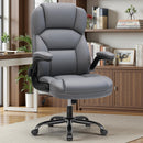 FELIXKING PU LEATHER OFFICE CHAIR, HIGH BACK GRAY ALF-5088GY-SC - Scratch & Dent