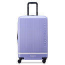 FLORENCE BY MILLS SPIN ME AWAY SPINNER WHEELS CHECKED-MEDIUM 24 INCH - LAVENDER - Brand New