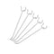 NEIKO 53102A 6” PEGBOARD HOOK ORGANIZER KIT, 50 PACK, HANGING HOOKS - SILVER - Like New