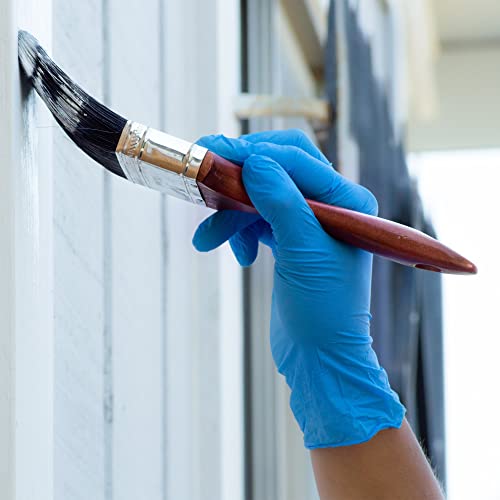 X3 NITRILE DISPOSABLE INDUSTRIAL-GRADE GLOVES, SIZE: MEN M - BLUE - Brand New