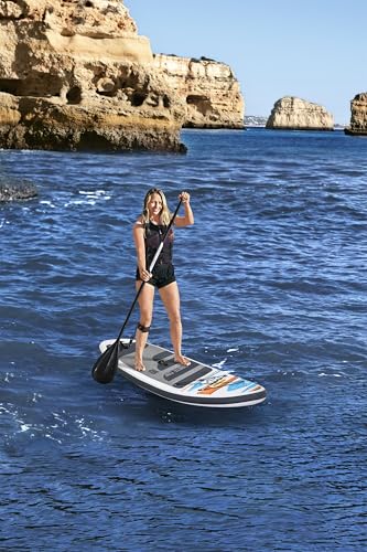 Bestway Hydro-Force Inflatable Stand Up Paddle Board 65342E - White - Like New