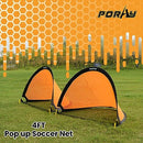 Poray Soccer Goal Easy-up Set Two 4FT 210D Oxford 8 Field Marker Cones - Brand New