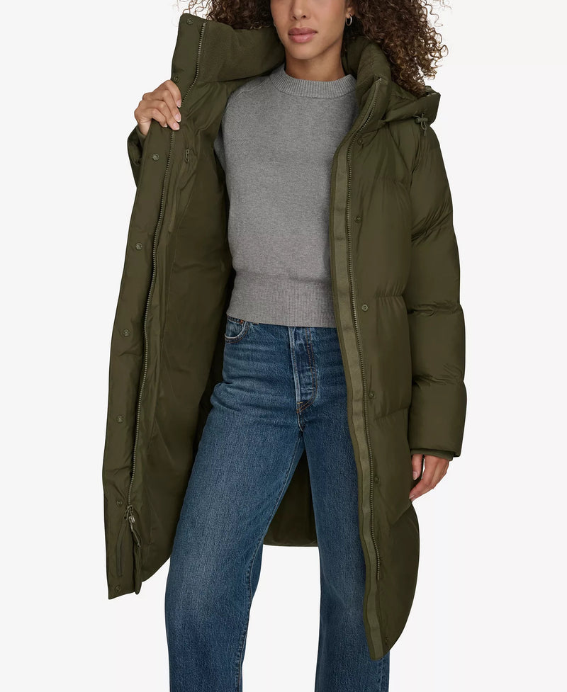 LEVI’S WOMEN'S MID-LENGTH PUFFER JACKET SIZE XL - OLIVE - Brand New