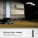 COBRA-TEK HEAVY-DUTY SCISSOR JACK: RV VEHICLE LIFTING 5000LBS CAPACITY - BLACK - Like New