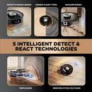 SHARK POWER DETECT 2IN1 ROBOT VACUUM AND MOP WITH NEVERTOUCH PRO BASE - BLACK - Like New