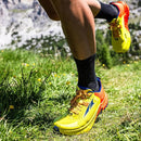 ALTRA WOMEN'S TIMP 5 TRAIL RUNNING SHOE - SIZE: WOMEN 8 - NEON/CORAL - Like New