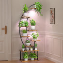 Plant Stand Indoor with Grow Lights 9 Tier 63" Metal Plant Shelf Y-FIR-C-2019 - Like New