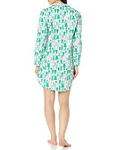 AEW30266F23 AMAZON ESSENTIALS WOMEN'S WOVEN FLANNEL ECRU FESTIVE TREE, L - Brand New