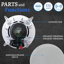 VAIYER PAIR OF 5.25 INCH 350 WATTS (PER PAIR), CEILING SPEAKERS, 2 PCS White - Brand New