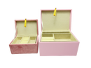 AUGUST & LEO JEWELRY BOX SET ( 2 Boxes Included ) - BRUSH - PINK New