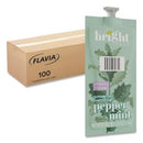 BRIGHT TEA PEPPERMINT HERBAL TEA FRESHPACK, PEPPERMINT, 0.07 OZ, 100/CARTON - Brand New
