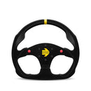 MOMO-MOTORSPORT-MOD-30-W-BUTTONS-SUEDE-RACE-STEERING-WHEEL-BLACK - BLACK - Like New