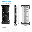 Cusimax Portable Electric Stove 1800W Infrared Double Burner B07HFC741Q - Black - Like New