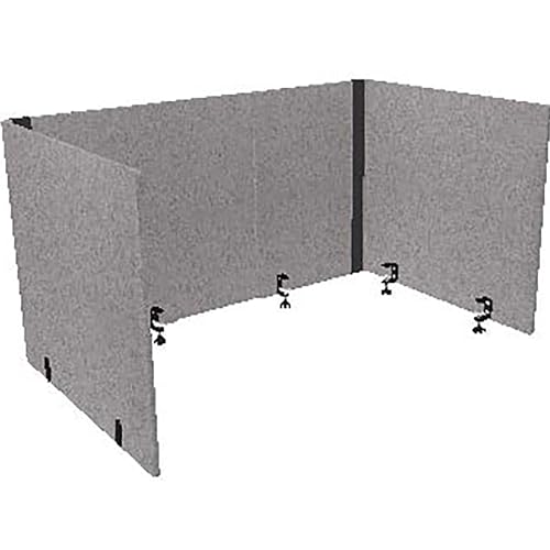 Lumeah Adjustable Desk Screen Returns 48 to 78 x 29 x 26.5 Grey LUAD48301G - Brand New