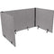 Lumeah Adjustable Desk Screen Returns 48 to 78 x 29 x 26.5 Grey LUAD48301G - Brand New