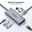 QGEEM USB C HUB QGEEM USB 4K TO HDMI ADAPTER 7 IN 1 USB-C DONGLE WITH 100W PD - Brand New