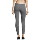 HANES WOMEN'S HANES STRETCH JERSEY LEGGINGS SIZE: LARGE - CHARCOAL HEATHER - Like New