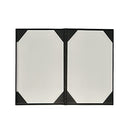 Menu Covers Made of Premium Faux Leather (10-Pack) 8.5" X 14" (Black, 6 Views) - Brand New