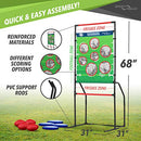 Sport Squad Endzone Challenge 2-in-1 Football Toss and Flying Disc Toss - Green - Like New