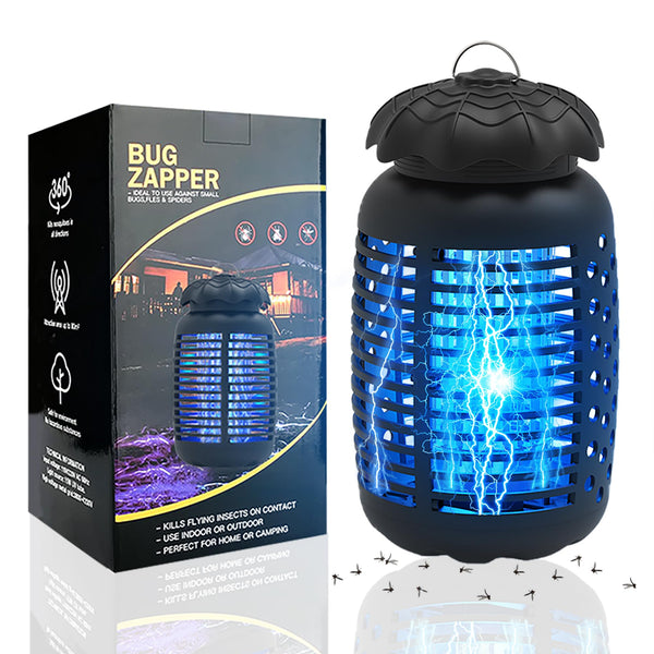 HECO ARMOR BUG ZAPPER OUTDOOR MOSQUITO ZAPPER ELECTRIC SK186 - BLACK - Like New