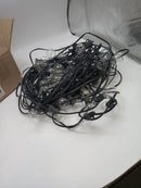 Brightown 100 FT G40 Bulbs Outdoor String Lights Hanging No Remote - Black Like New