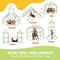 TINY LAND FORT BUILDING KIT CREATIVE FORT 5,6,7,8 YEARS OLD - ORANGE-GREEN - Like New