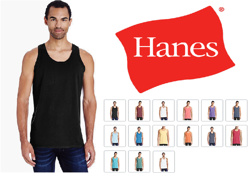 GDH300 Hanes Comfortwash Garment Dyed Tank Top New