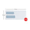 OFFICE DEPOT DOUBLE-WINDOW ENVELOPES #10 (4 1/8IN. X 9 1/2IN.) - WHITE - Like New