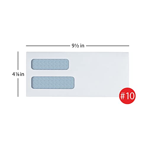 OFFICE DEPOT DOUBLE-WINDOW ENVELOPES