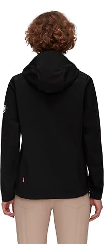 Mammut Outdoor Softshell Hooded Jacket Woman Black M - Brand New