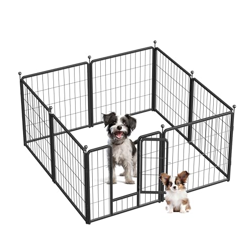 GENERIC BLACK 8 PANEL OCTAGON METAL PLAY PEN 23.6"X23.6" - BLACK - Like New