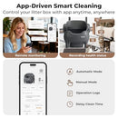 KITPLUS Litter Box Cat Litter Box APP Control Environment Odor-Free - Black - Like New