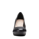 CLARKS WOMEN'S AMBYR JOY PUMP - SIZE: WOMEN 7.5 - BLACK LEATHER - Like New