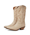 B0CBX9KRGQ Dingo Womens Out West Embroidered Snip Toe Pull On, Size 7, Beige - Brand New