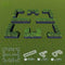 OLLE ULR SHAPES RAISED GARDEN BED KIT 17" TALL 4 STYLES GALVANIZED - SAGE - Like New