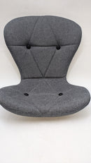 Halter Barstool, Adjustable Height Stool Chair Barstool Set of 2, Gray/Black - Brand New