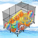 rakkitomato Pool Noodles Holder, DIY Mesh Rolling Storage Organizer Bin - Black - Brand New
