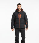 SPYDER MENS RECON SYNTHETIC DOWN JACKET SIZE LARGE - BLK RED - Brand New